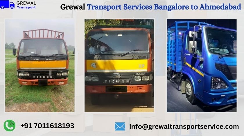 Best Truck Transport From Bangalore To Ahmedabad