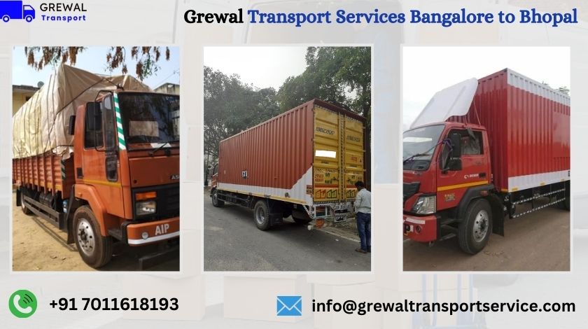 Best Truck Transport From Bangalore To Bhopal