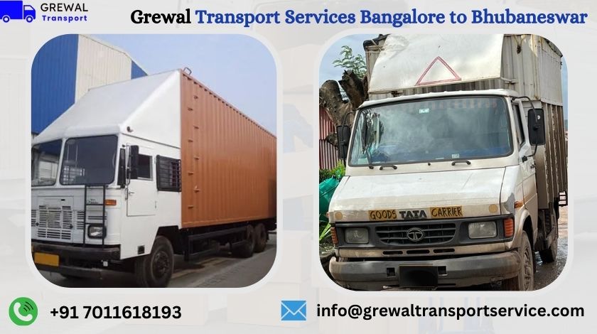 Best Truck Transport From Bangalore To Bhubaneswar