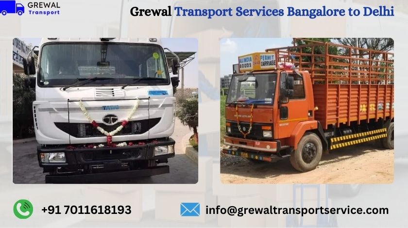 Best Truck Transport From Bangalore To Delhi