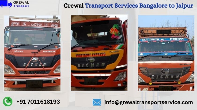 Best Truck Transport From Bangalore To Jaipur