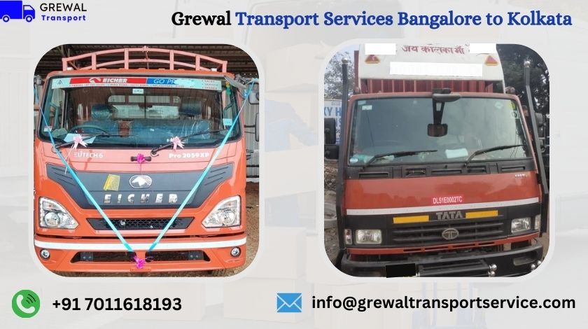 Best Truck Transport From Bangalore To Kolkata