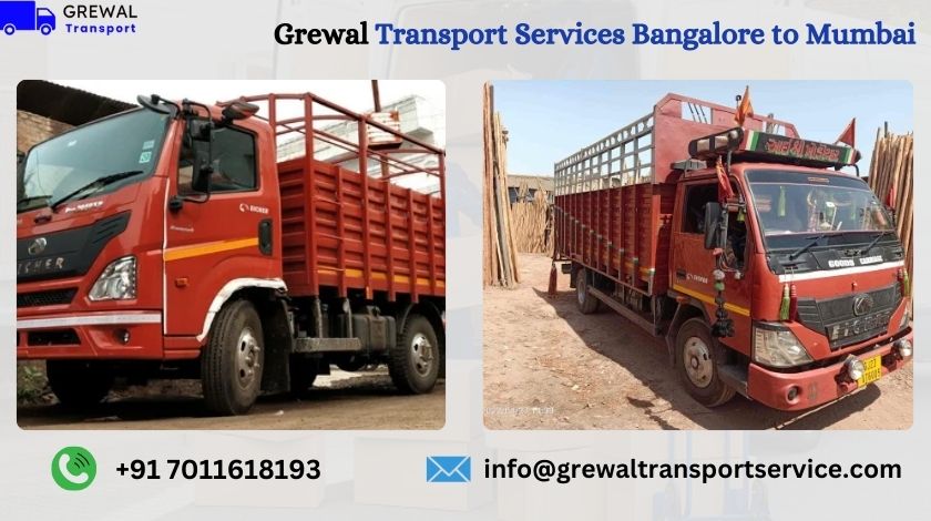 Best Truck Transport From Bangalore To Mumbai