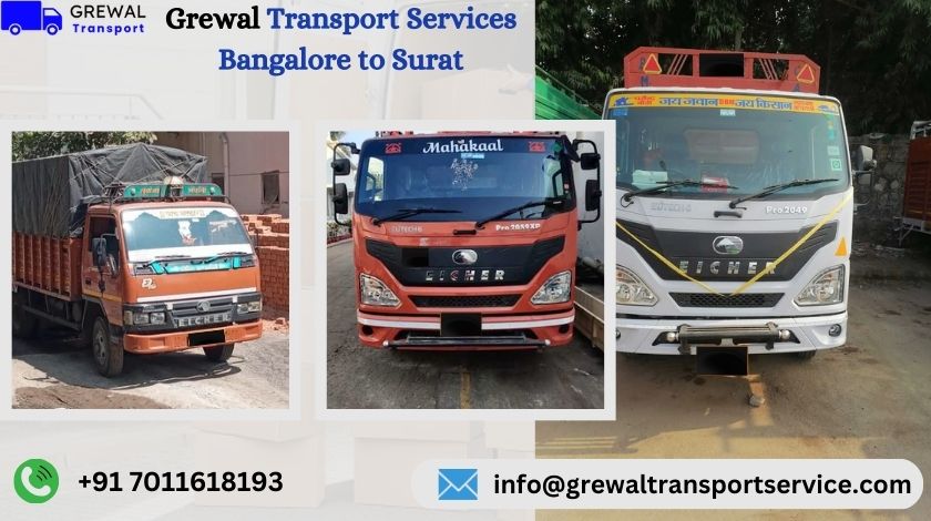 Best Truck Transport From Bangalore To Surat