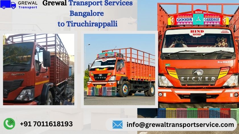 Best Truck Transport From Bangalore To Tiruchirappalli