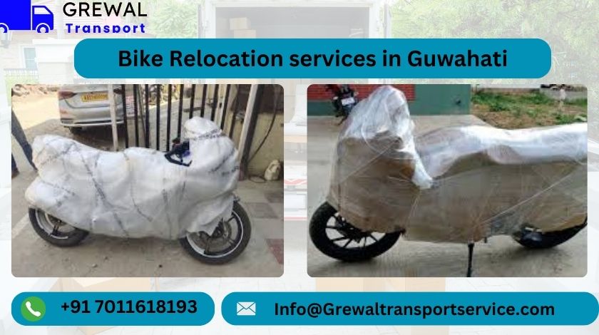 Securely loaded bike on transport truck for safe delivery in Guwahati