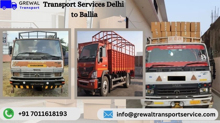 Professional bike transport from Delhi to Ballia with secure packaging and delivery