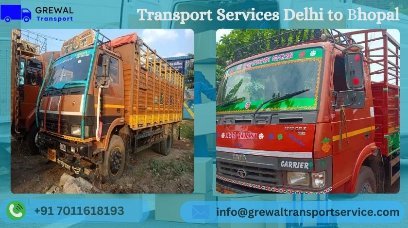 Affordable truck transport services from Delhi to Bhopal with transparent charges