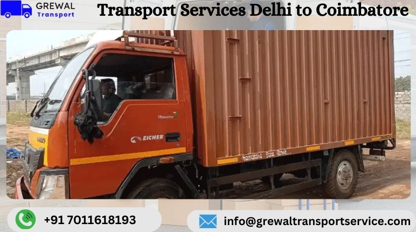 Full truck load services from Delhi to Coimbatore for commercial goods transportation