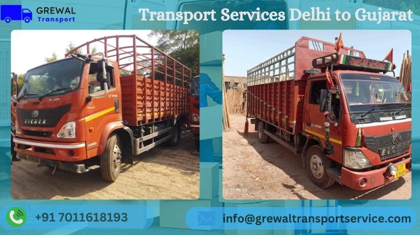 Affordable truck transport services from Delhi to Gujarat with transparent charges