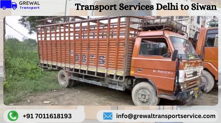 Full truck load services from Delhi to Siwan for commercial goods transportation