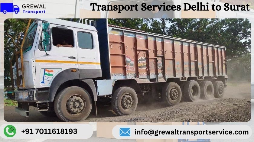 Full truck load services from Delhi to Surat for commercial goods transportation