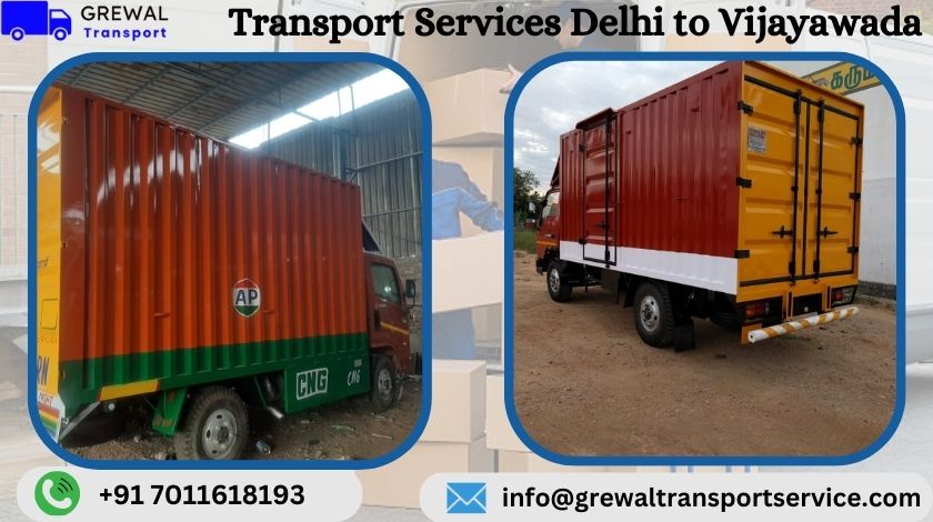 Affordable truck transport services from Delhi to Vijayawada with transparent charges